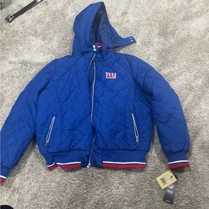 NFL New York giants xxl Blue Quilted Puffer Jacket